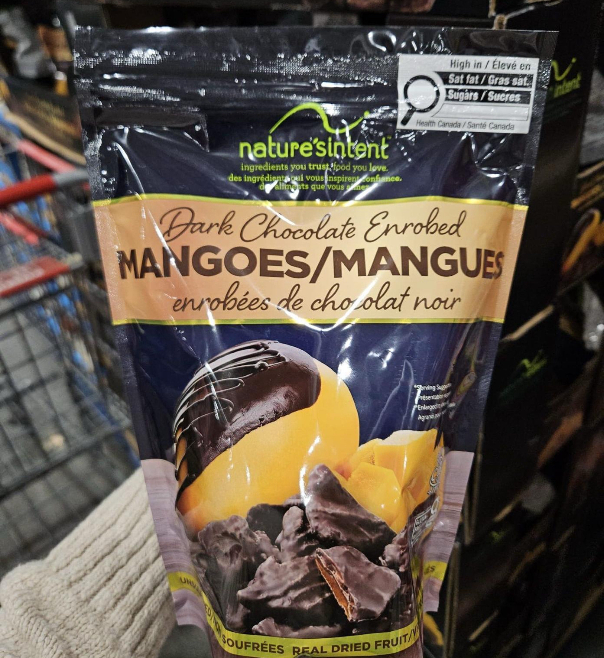 加拿大直送 Nature’s Intent 黑朱古力芒果乾（580g)