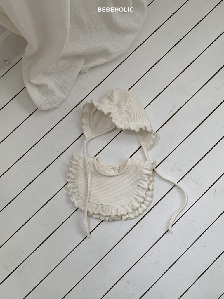 🌸預訂 韓國直送🌸🇰🇷BEBEHOLIC五色標籤條紋純色雙面毛圈口水圍兜