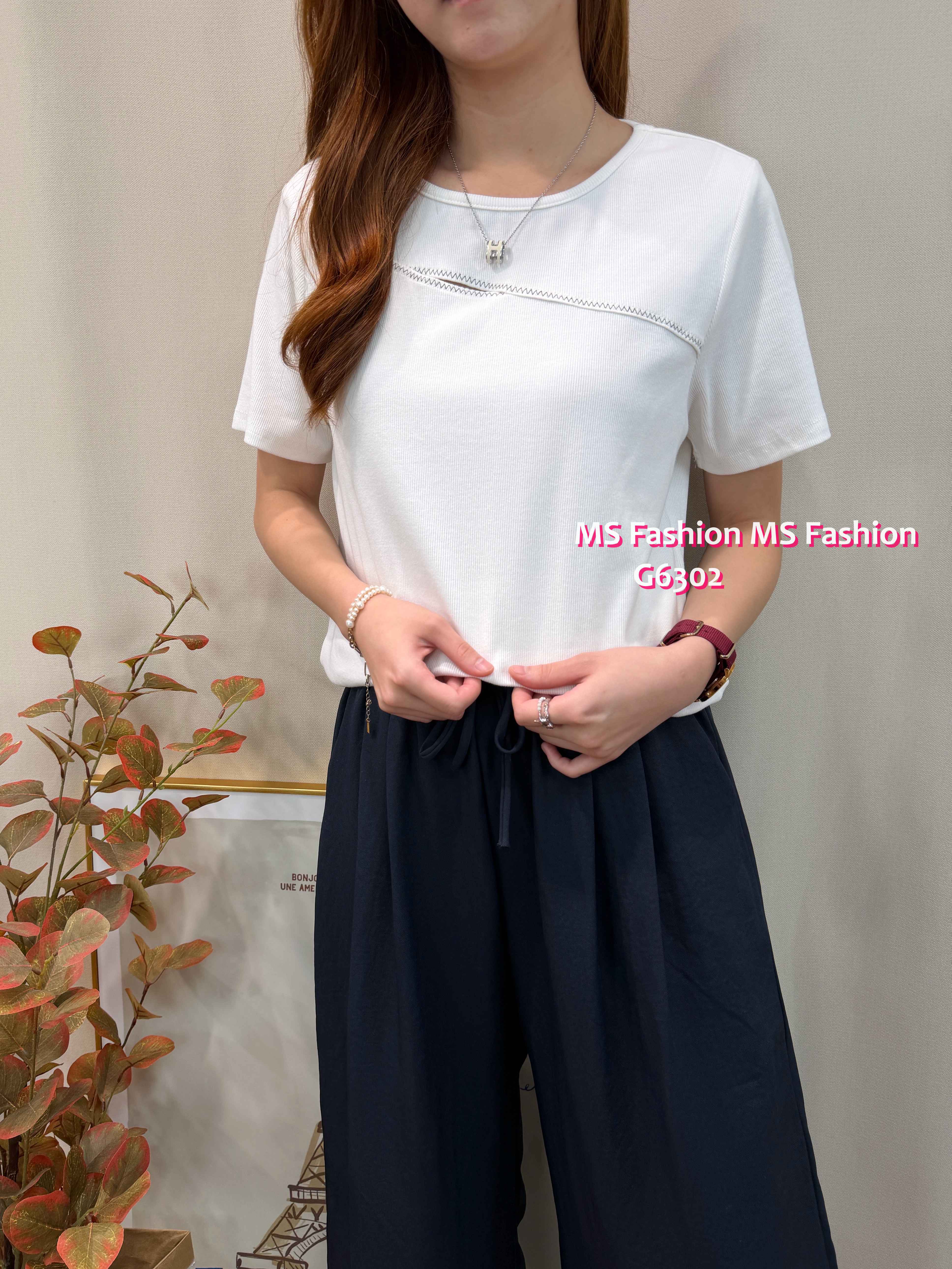 G6302 胸前小孔top
