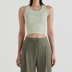 【無縫入膊】預購_FEWSBT085 Seamless Striped Racerback by front2line