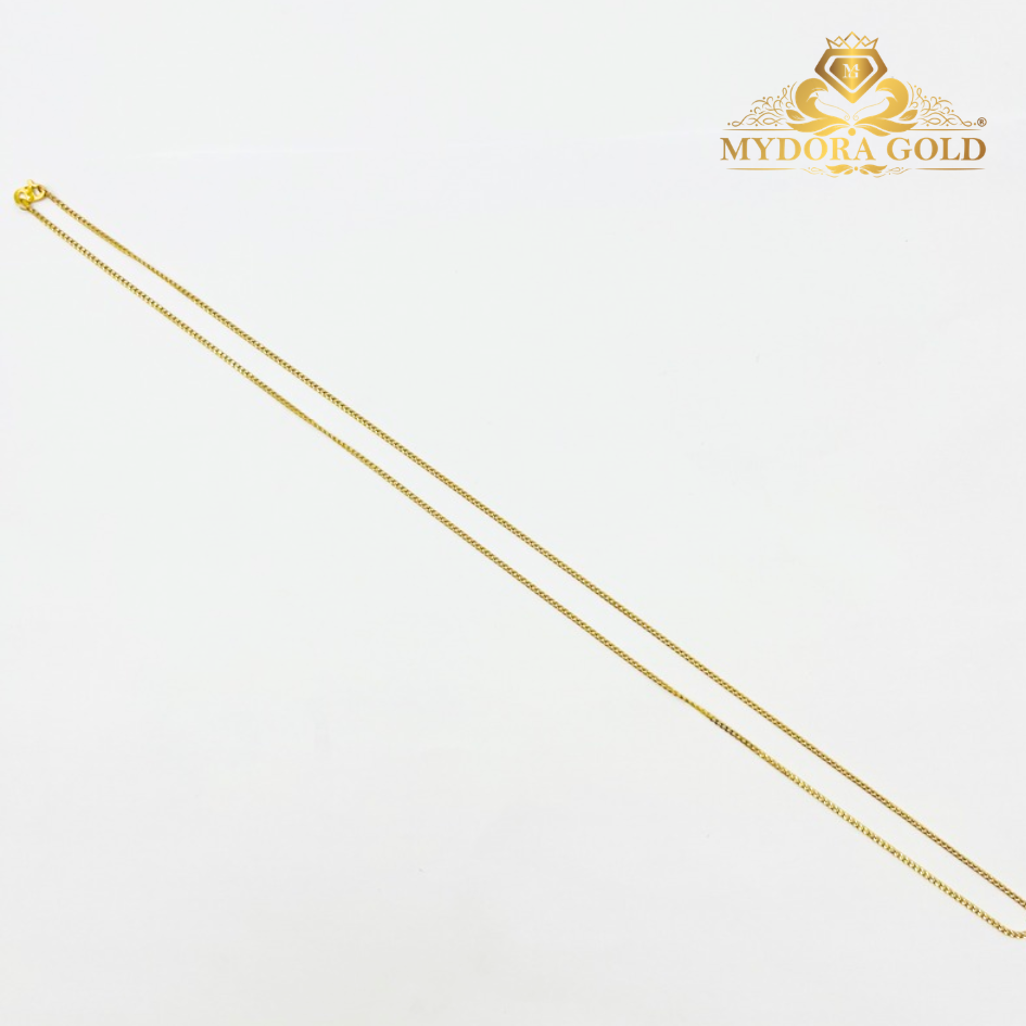 MYDORA Rantai Leher Gajah Licin (51cm) l EMAS 375/9K