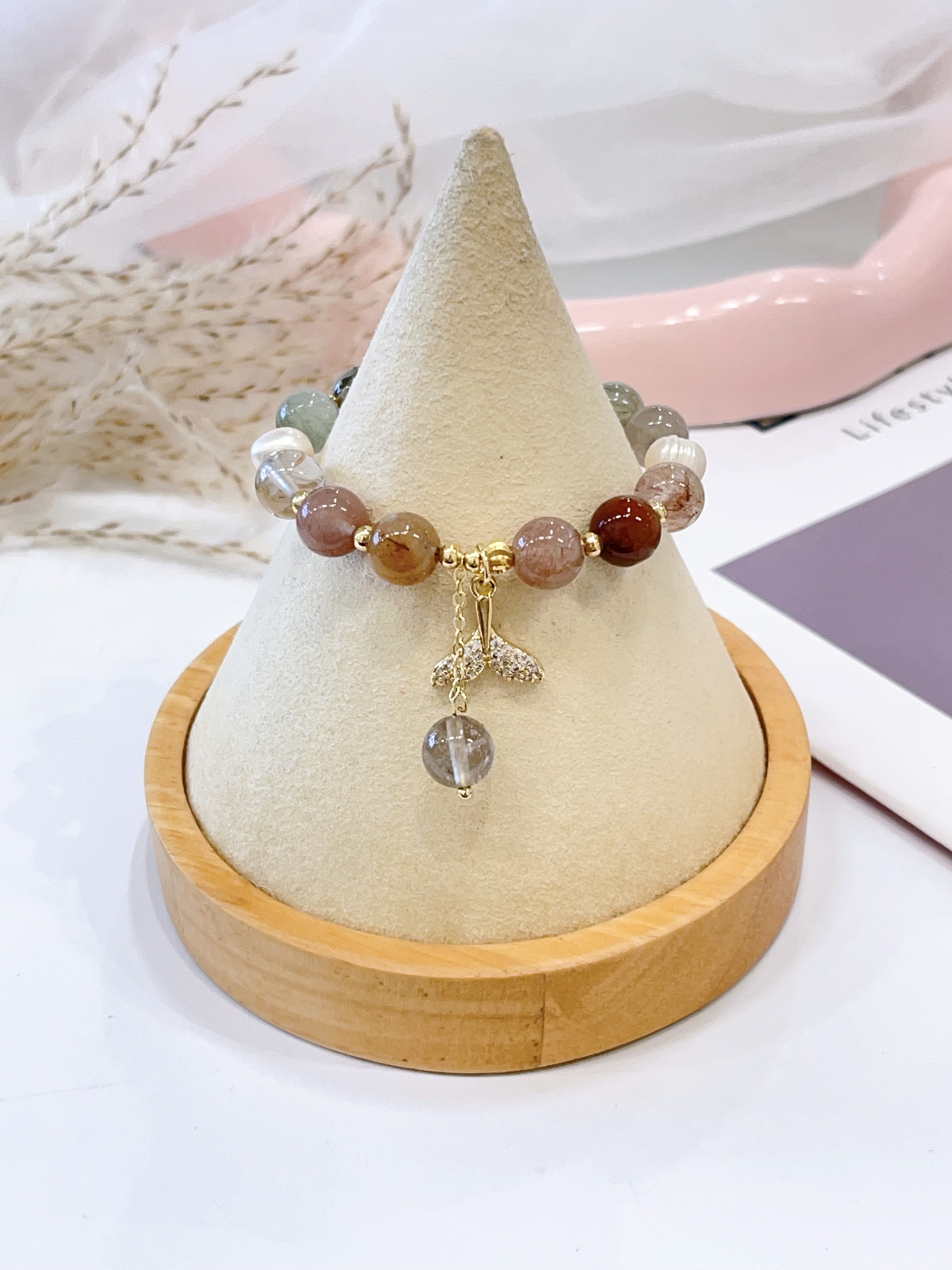 🌈 多宝水晶 × 珍珠手串 Multicolor Crystal & Pearl | 8mm