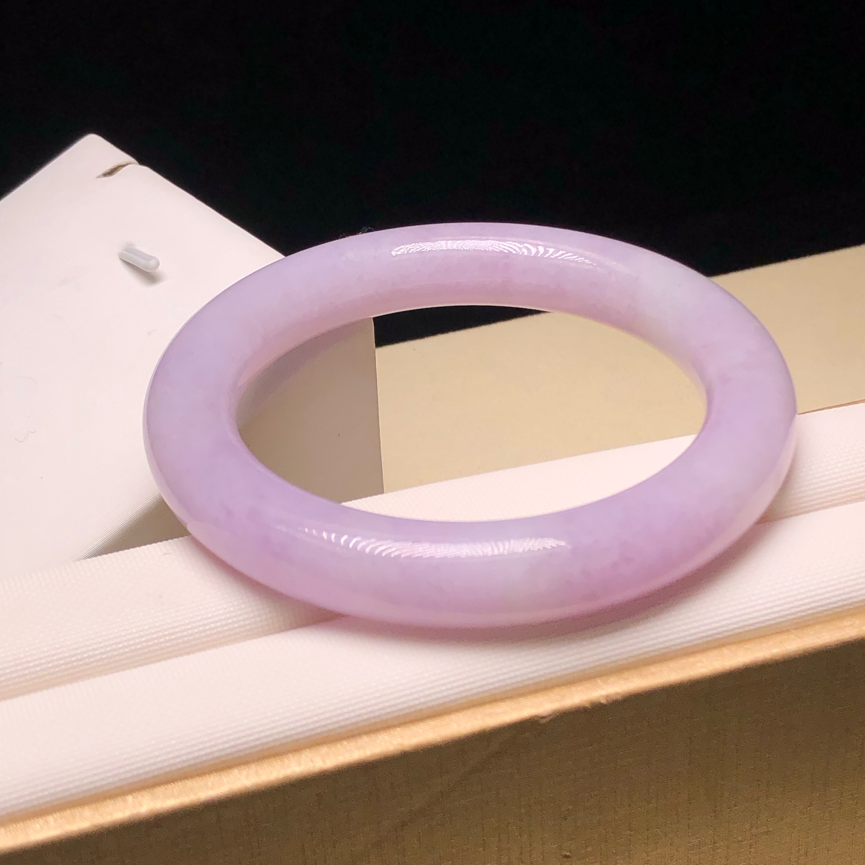 木那紫羅蘭帶翡圓鐲 54.2mm #C06309