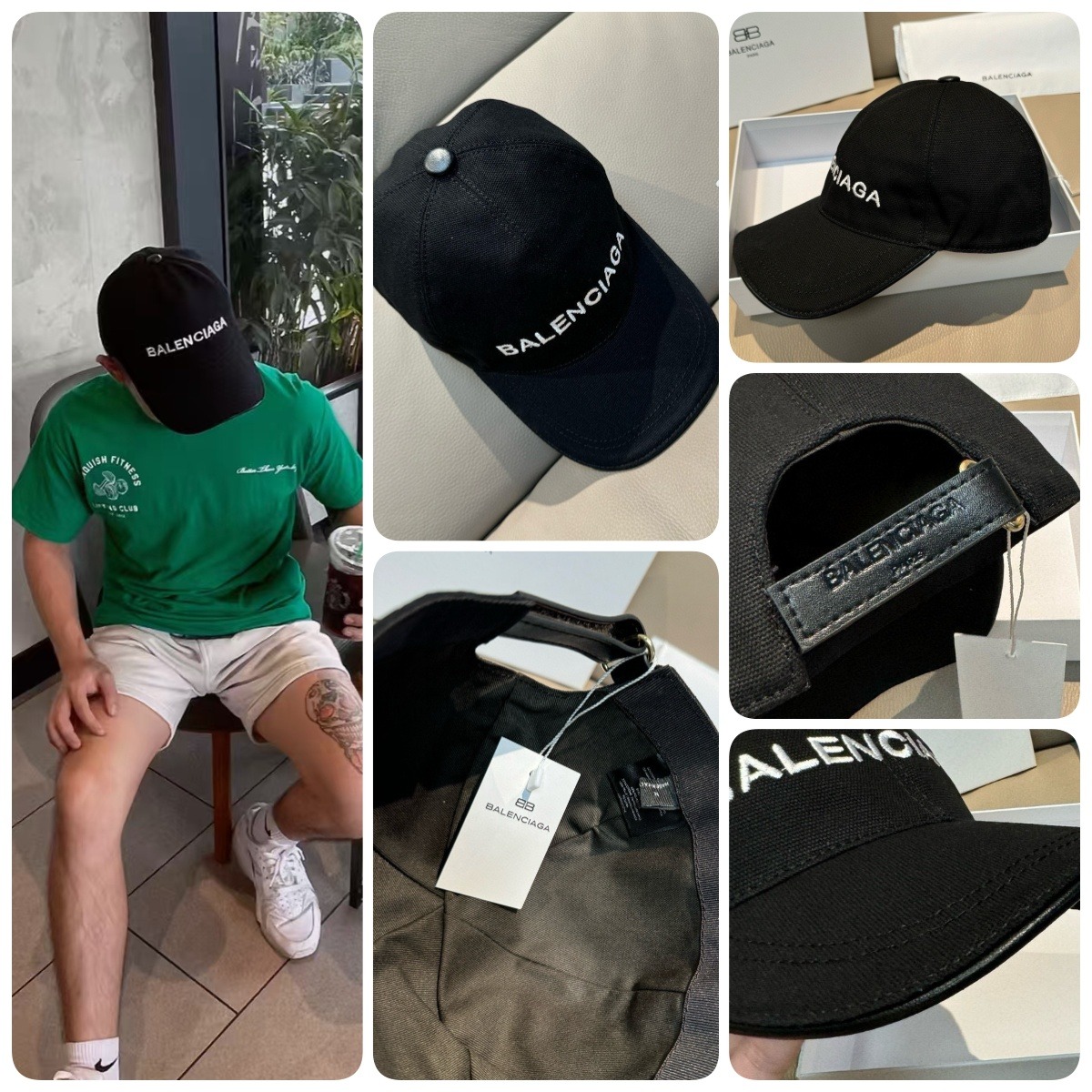 Balenciaga 經典款字母刺繡棒球帽