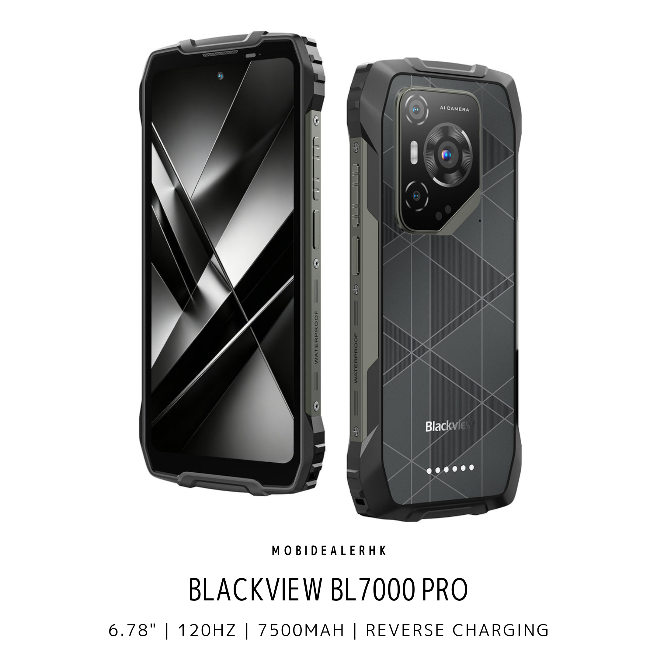 Blackview BL7000 Pro | 5G | 三防手機 | 6.78" | 120Hz | 7500mAh | 反向充電 | 夜視鏡