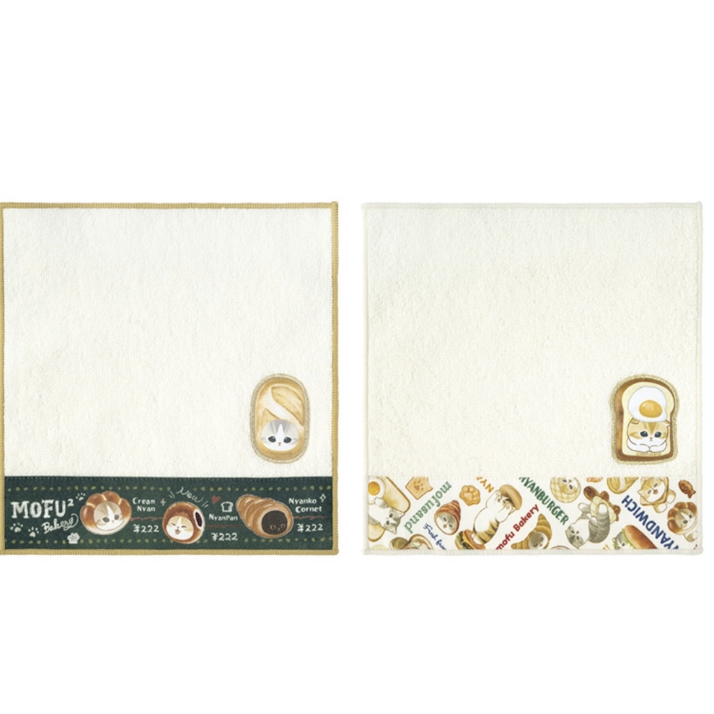 Mofusand 鯊魚貓 方巾｜預訂