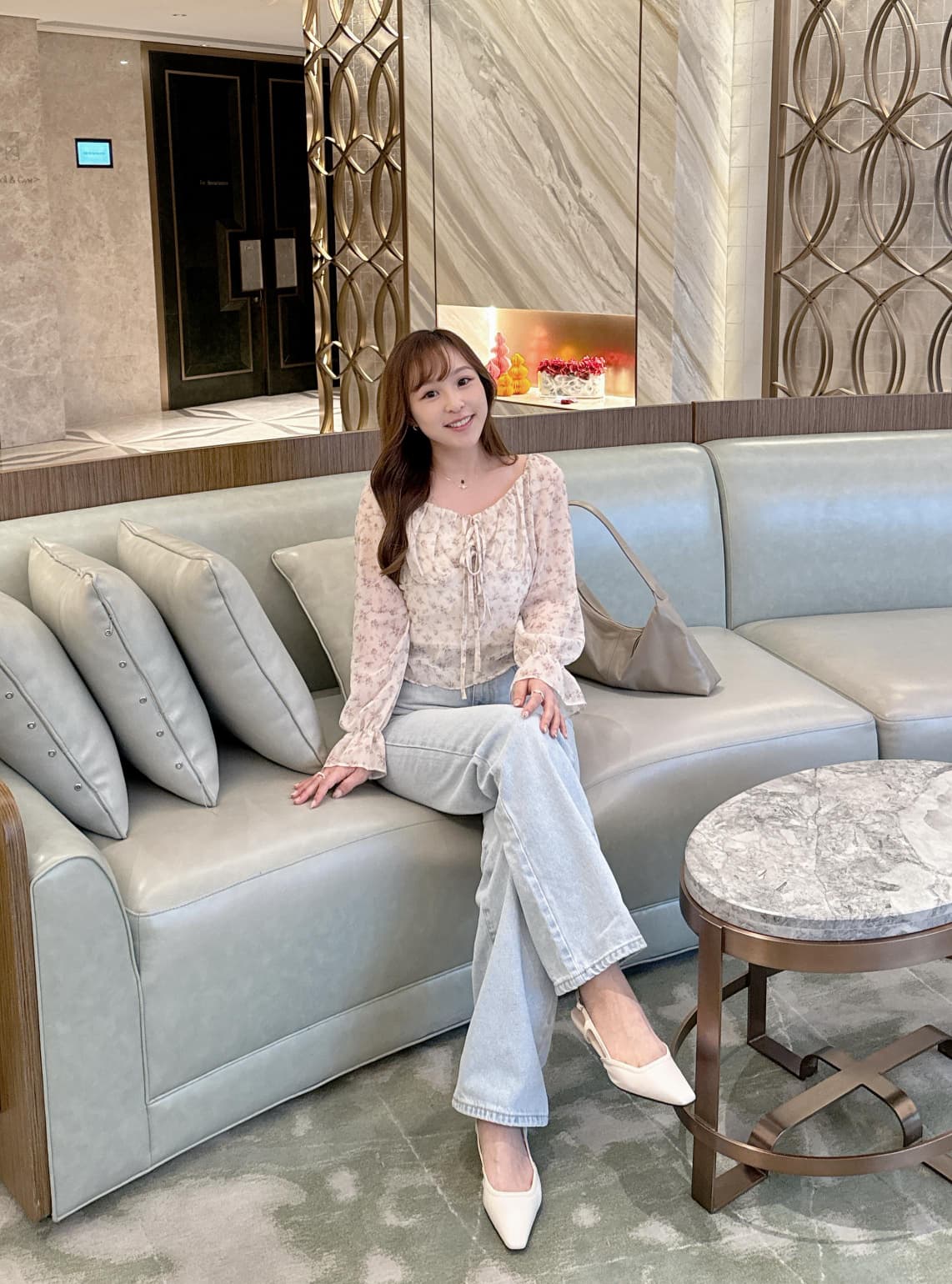 【溫柔感滿滿】法式雪紡碎花上衣