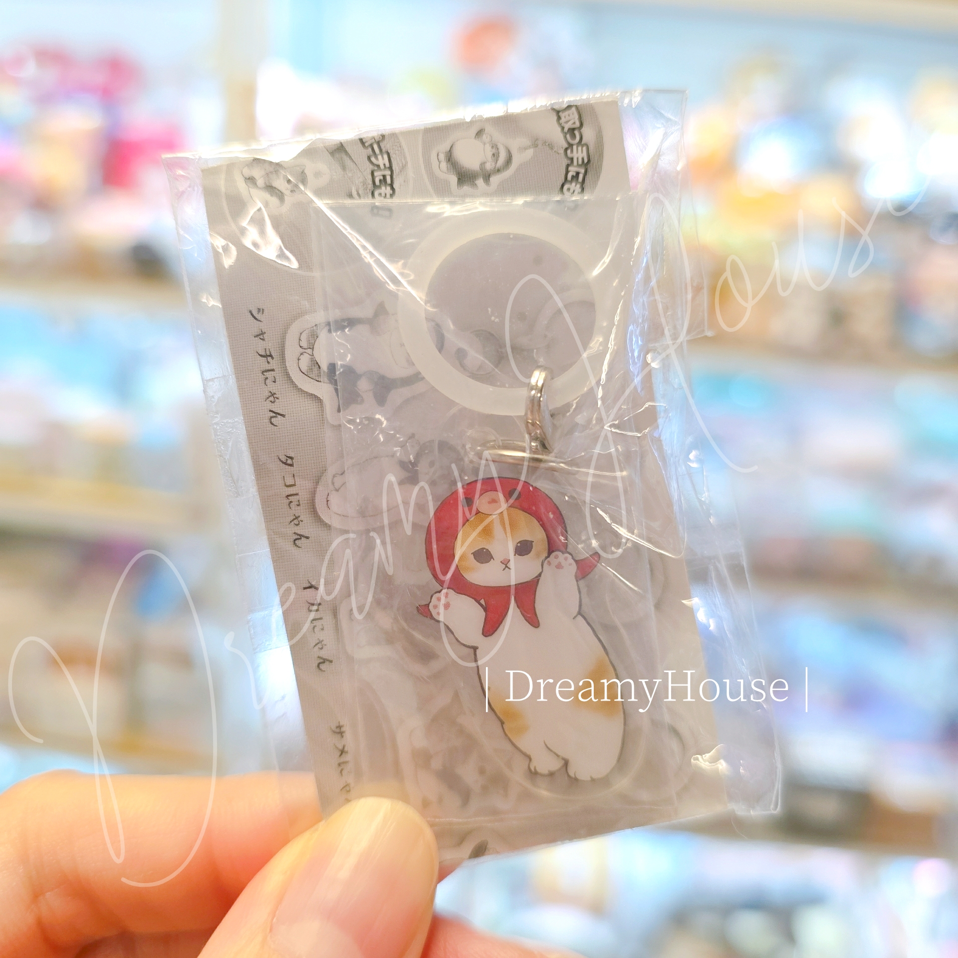 日本 Mofusand貓咪 鯊魚貓 mofumofu store 扭蛋吊飾 雨傘扣