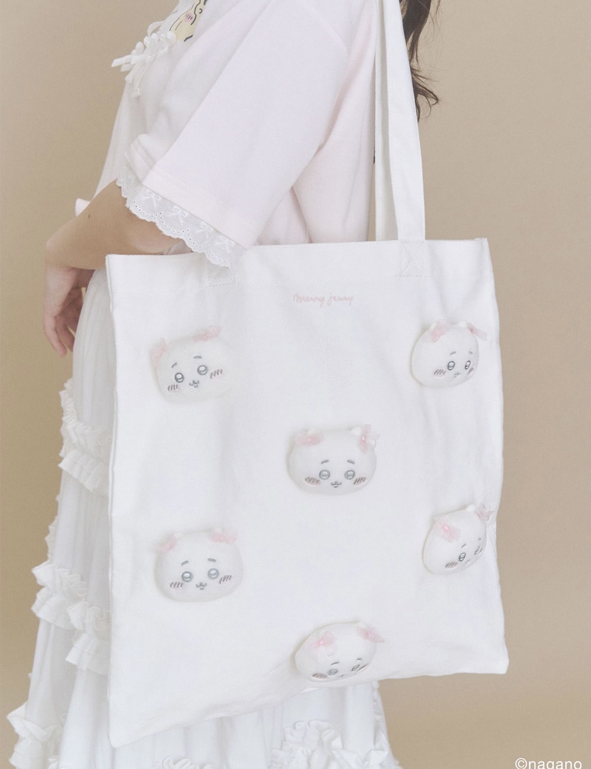 日本預訂📍日本Chiikawa x Merry Jenny立體公仔頭Tote Bag 不包郵 2026年8月中下旬出貨