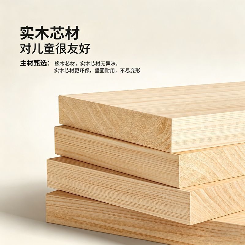 實木橡木圓弧餐邊櫃 靠牆一體儲物櫃 現代簡約客廳家用茶水櫃Storage Cabinet