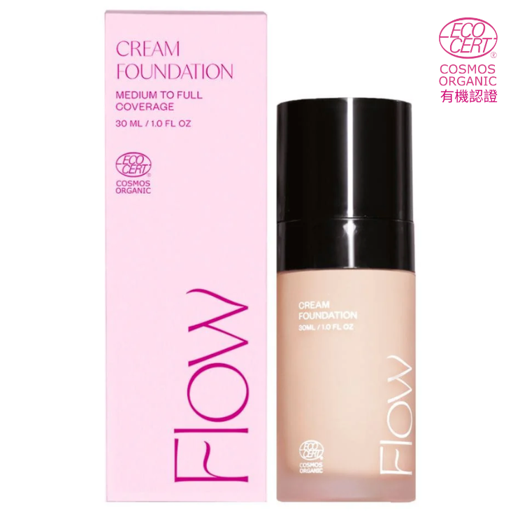 FLOW COSMETICS 有機柔霧修護粉底 (中至高遮瑕度) 30ML