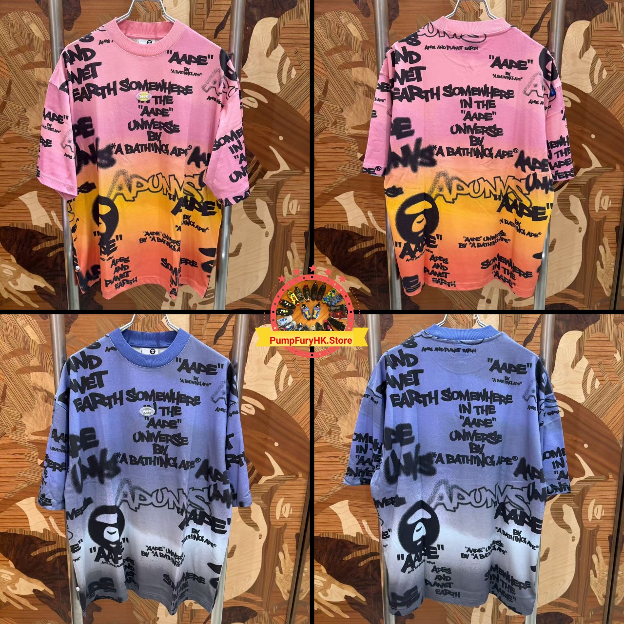 AAPE OVERSIZE fit Moonface graphic tee (1878) 寬鬆版