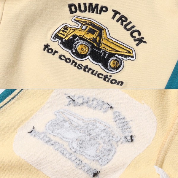 🆕【⭐訂購⭐】🇯🇵日本直送 側邊條紋 翻斗車刺繡圖案 抓絨長褲［2款選］🌀 [ELAA-0282][260228]