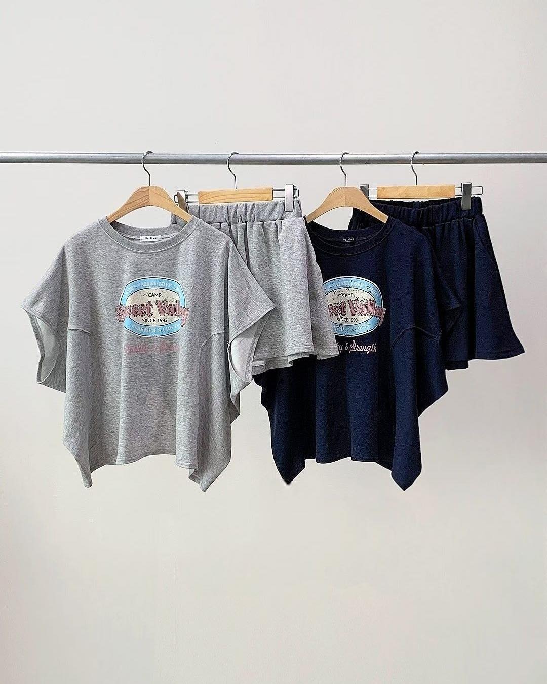 Sweet Valley 後開叉衛衣set 