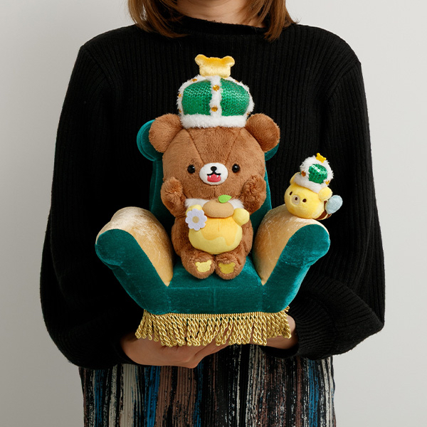 《預訂貨品》全新日本網上限定小熊10週年紀念皇座造型公仔