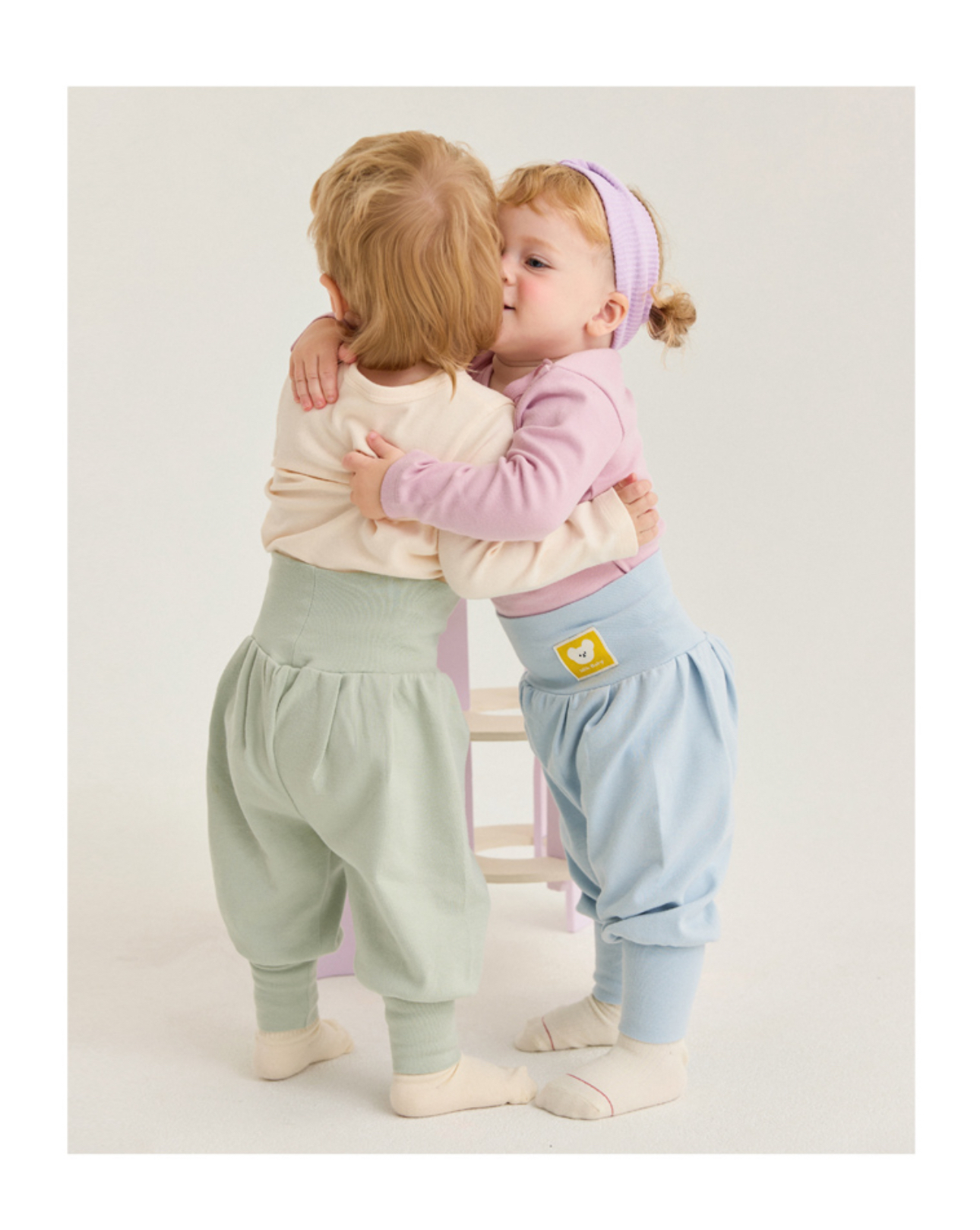 🌸預訂 韓國直送🌸🇰🇷Milk Baby兩色小熊標籤長袖包腹家居服上下套裝