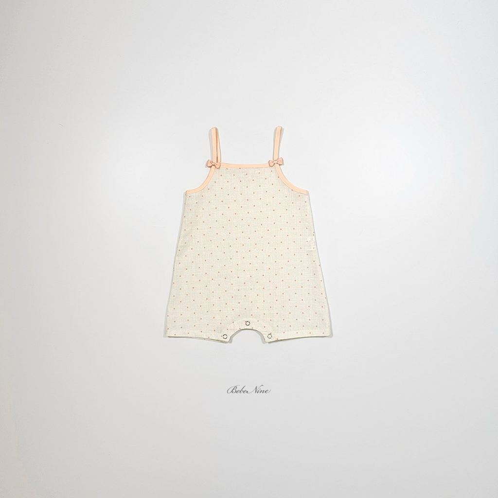 ☀️預訂 韓國直送☀️🇰🇷Bebenine兩色波點絲帶吊帶連身服