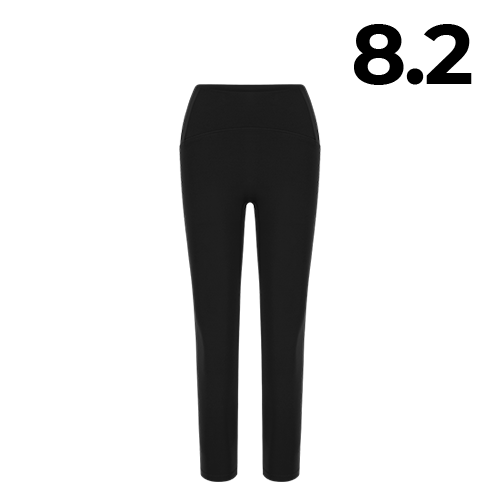 團購_Jun Ji-Hyun Set - Round Neck Crop Top & Leggings by Andar