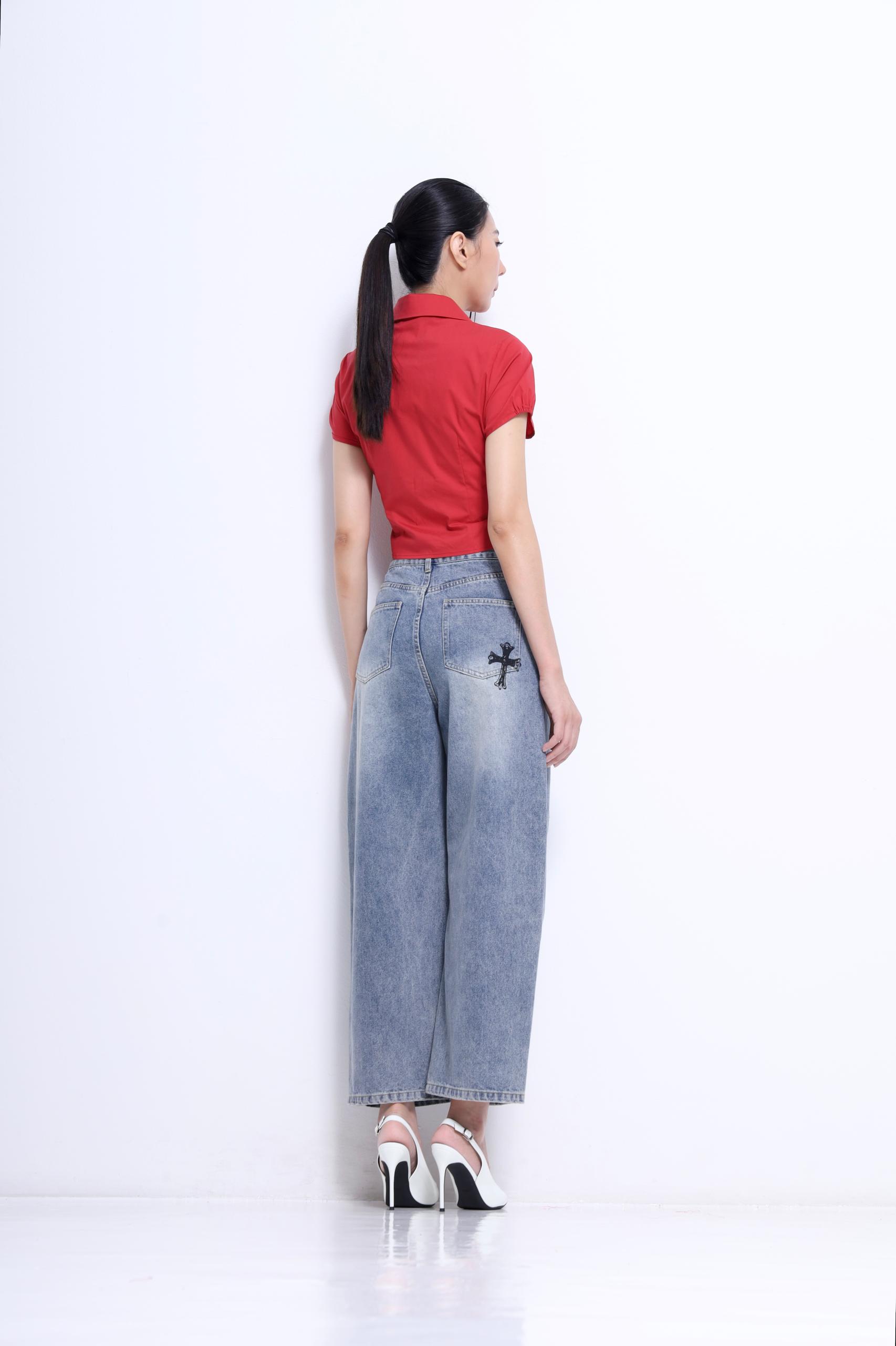 CB2800 TWO STYLE COLLAR SHIRT BLOUSE