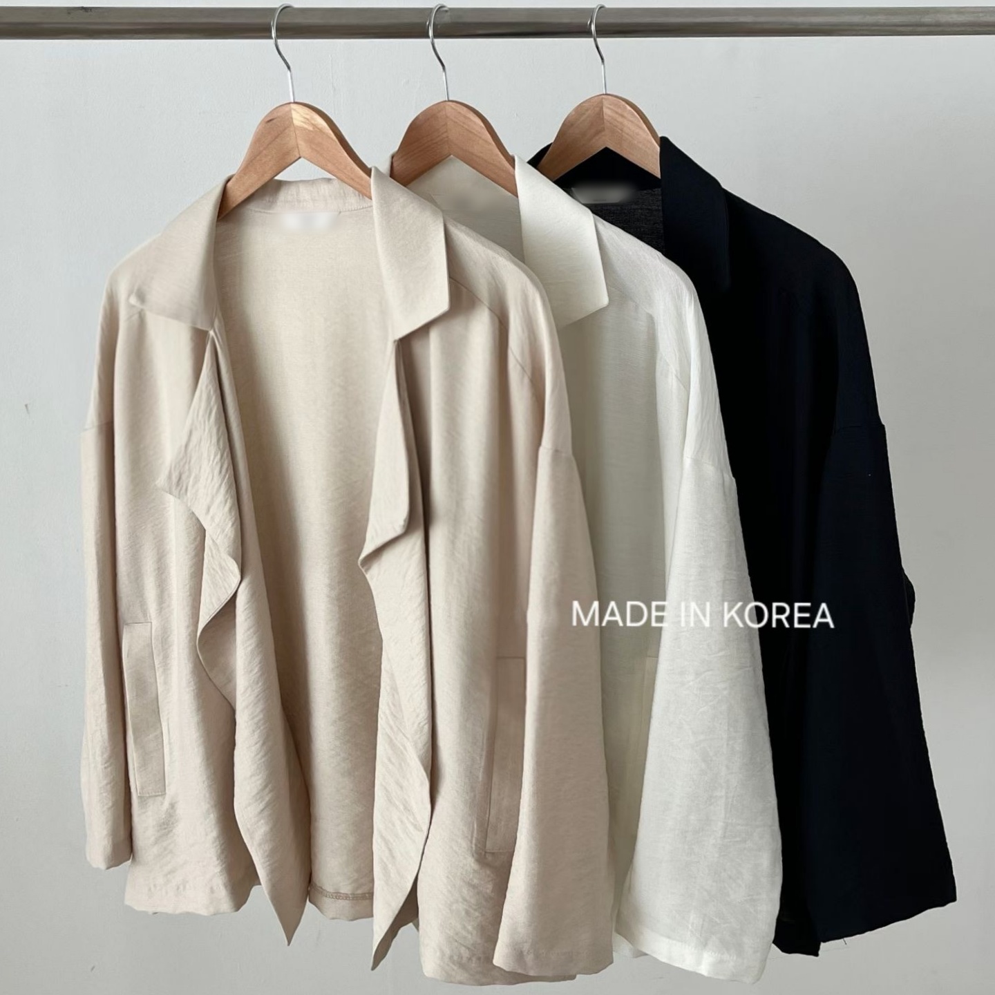 G6183 韓國🇰🇷薄料開胸外套