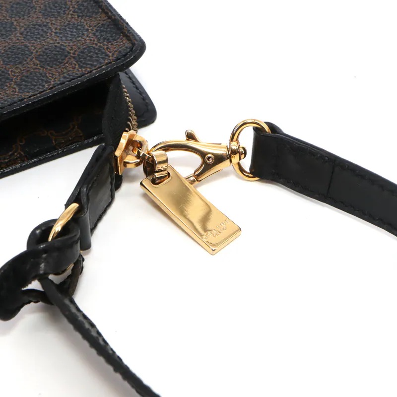 Celine Black Macadam Accessory Pouch