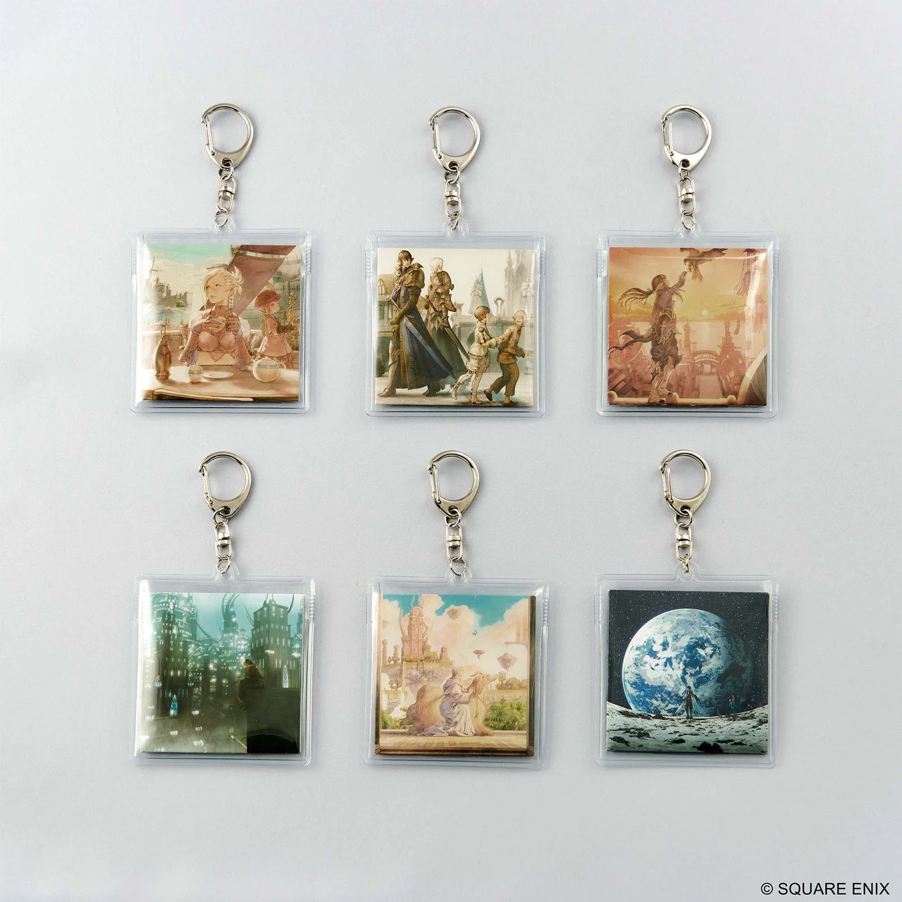 Final Fantasy XIV Music Collection Keychain Vinyl Series Vol.1&2 BOX (6pcs)