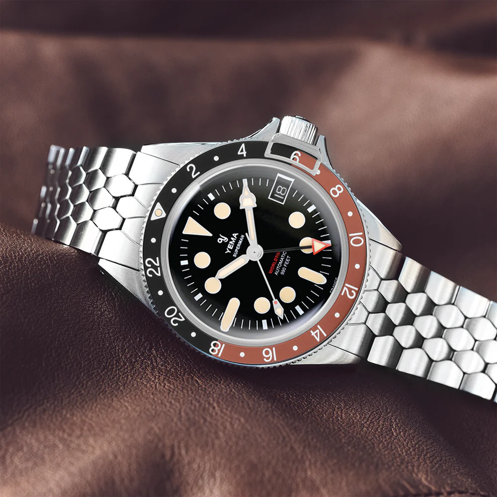 YEMA -  Superman Worldtime GMT Coke - YGMT21B39-CM2S