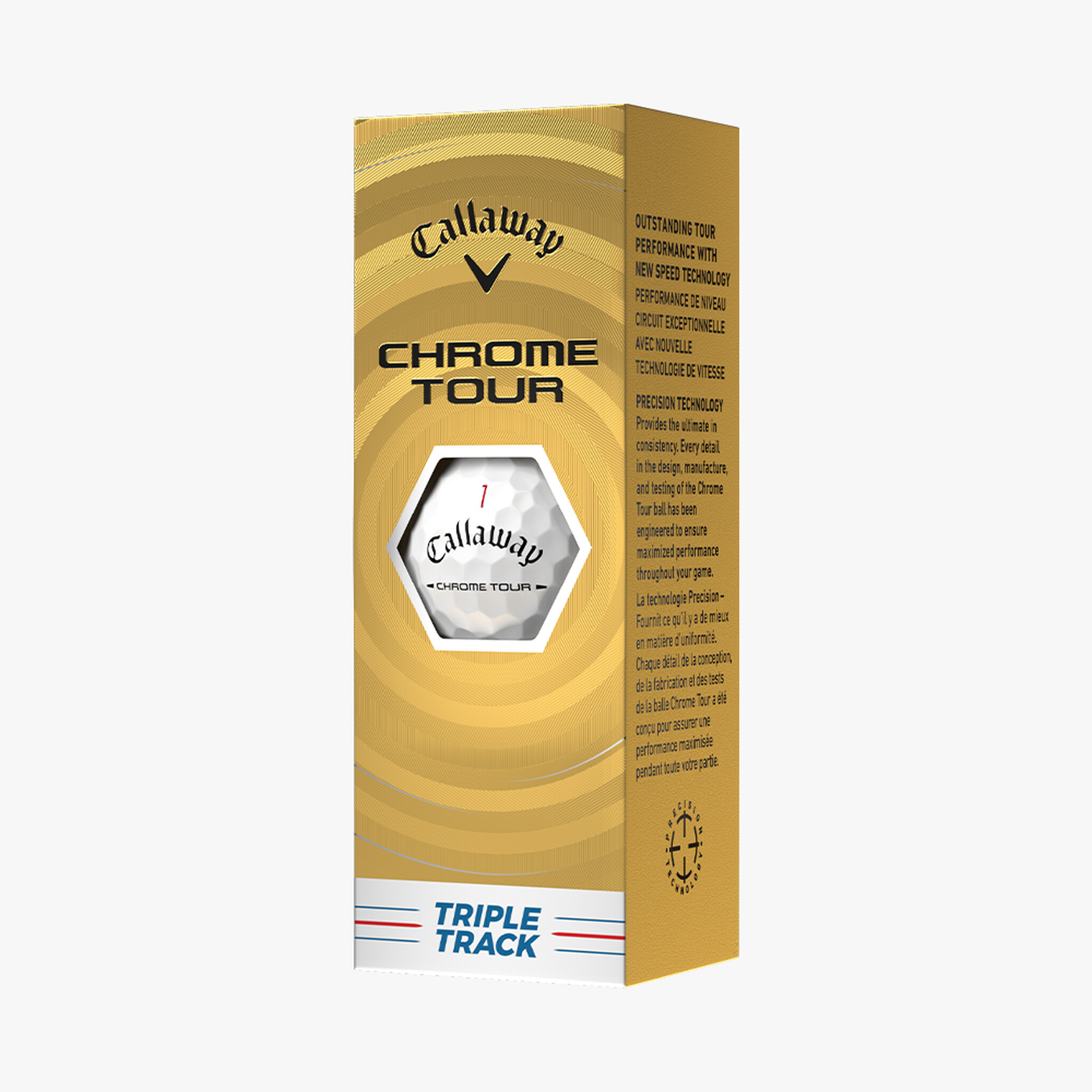 CALLAWAY CHROME TOUR TRIPLE TRACK 四層球- 白色