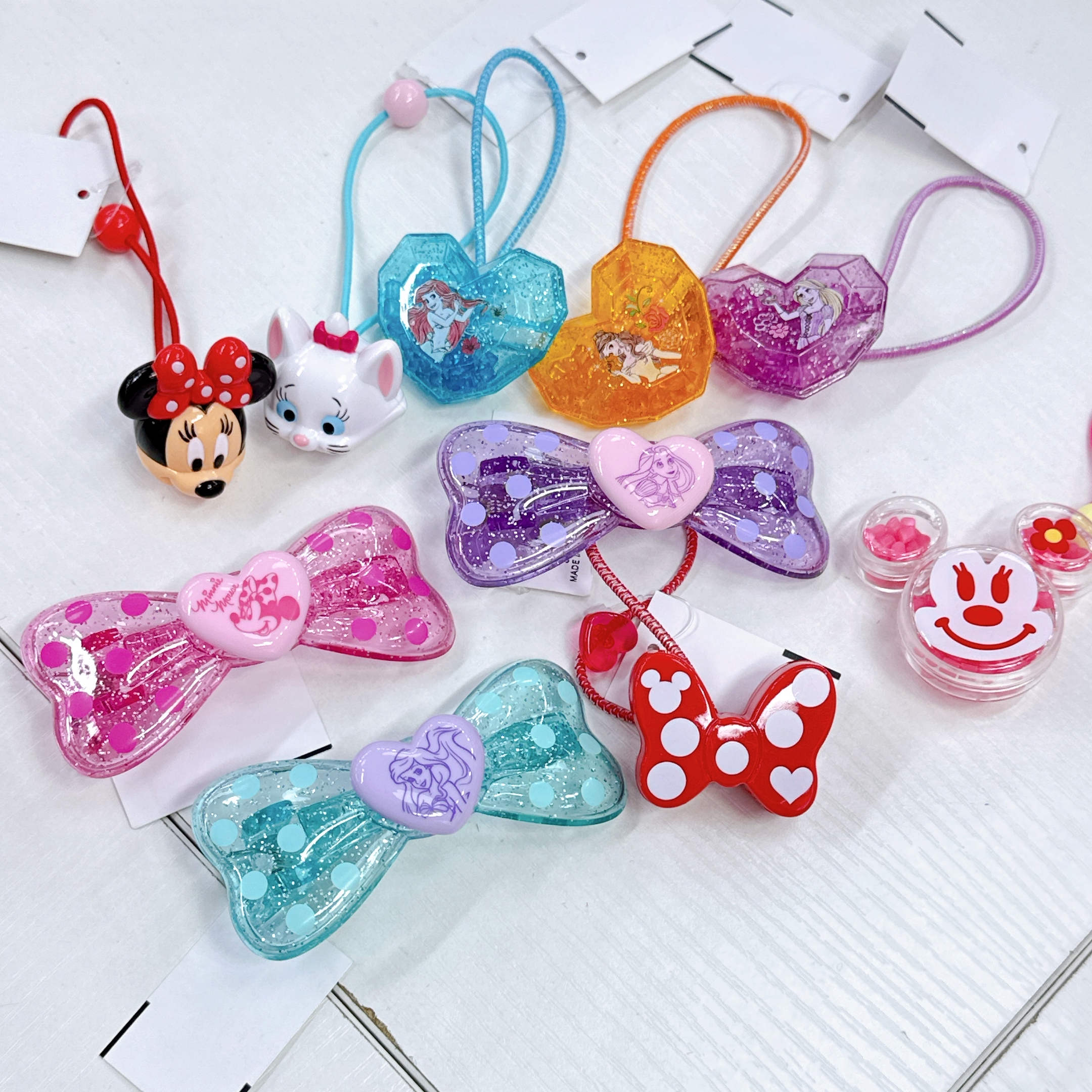 日本直送東京迪士尼公主/marie/米妮橡筋 ⼃