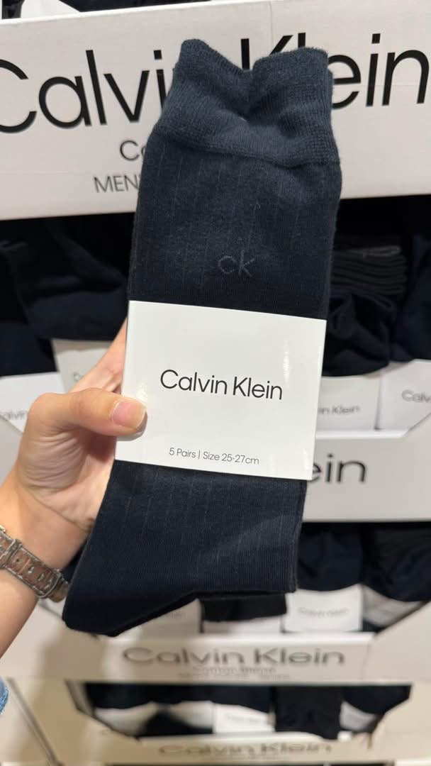 日本直送 - Calvin Klein 混綿紳士襪 一套五對 25-27cm