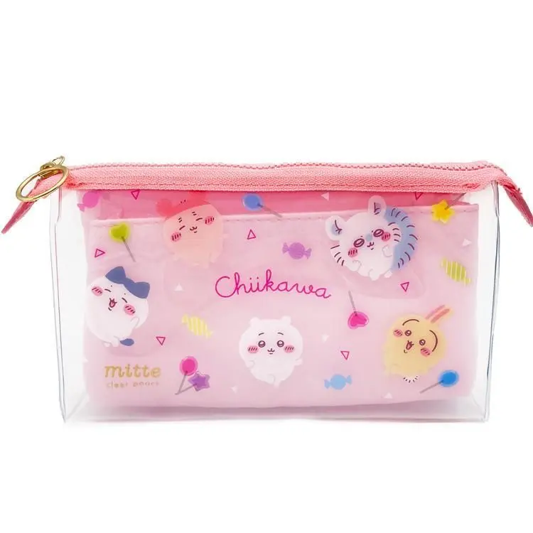 現貨🌸日本直送 |Chiikawa日版化妝袋/收納袋/多用途小袋（粉）