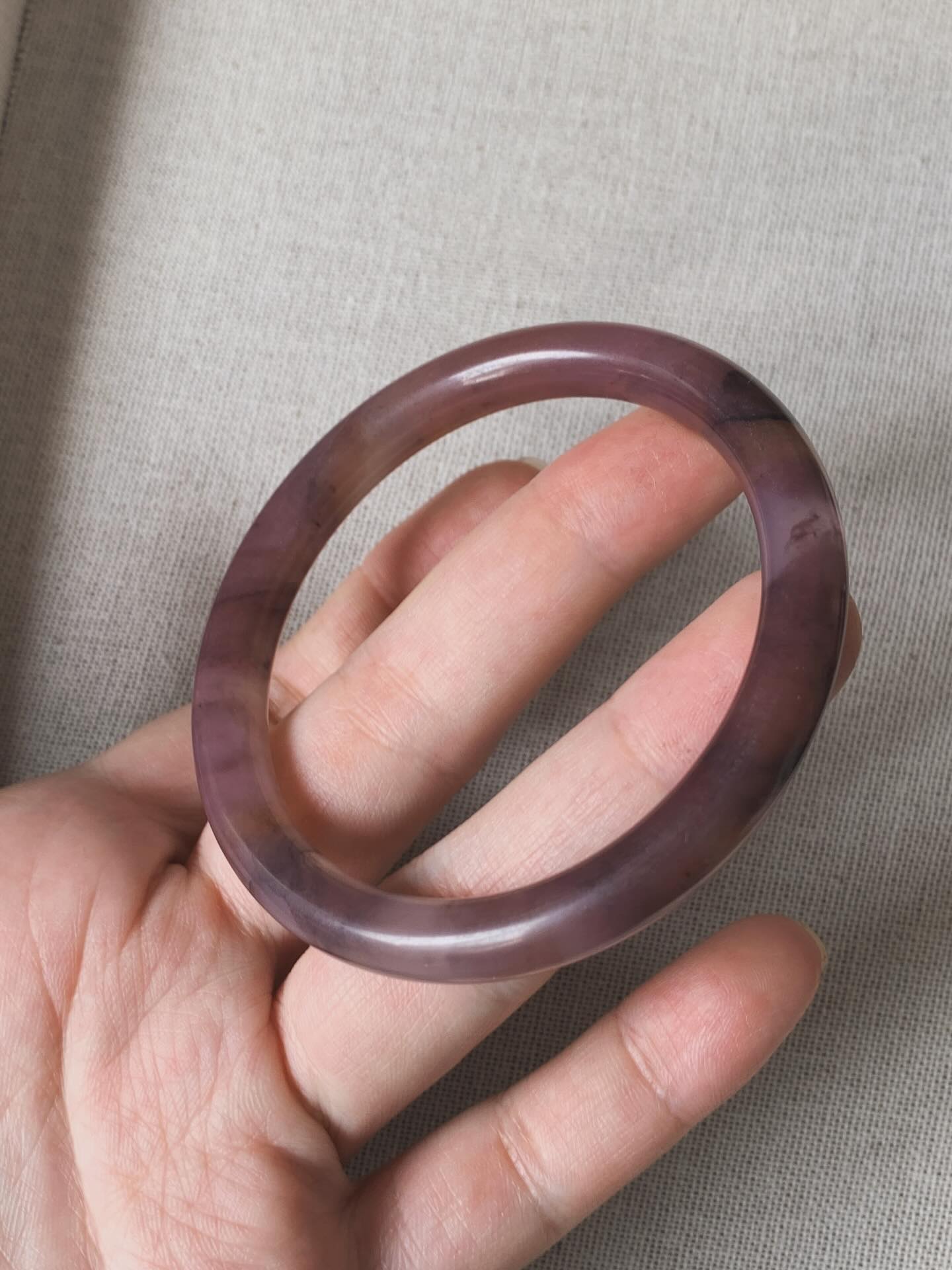 Jadeit Bangle 金丝玉紫罗兰手镯