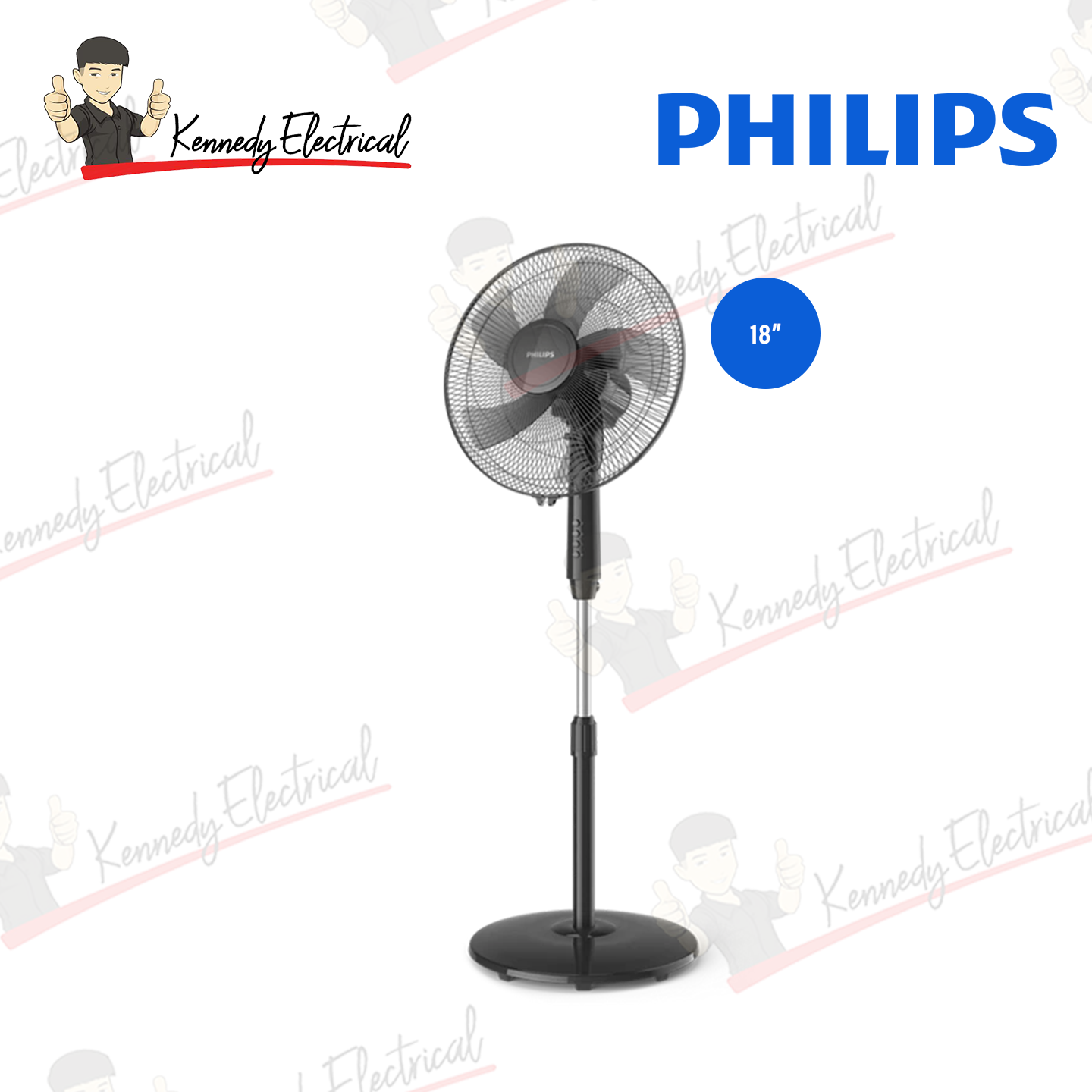 Philips 600 Series Pedestal Stand Fan Grey (ACP620/01)