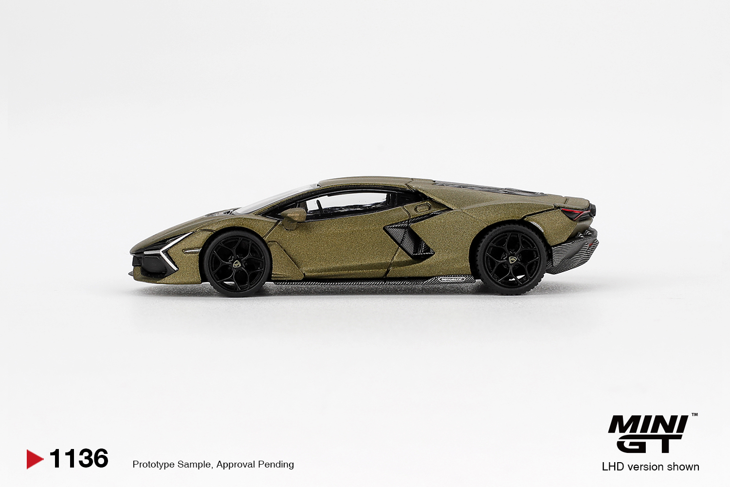 Mini GT 1/64 Lamborghini Revuelto Verde Gea Matte - MGT01136-BL