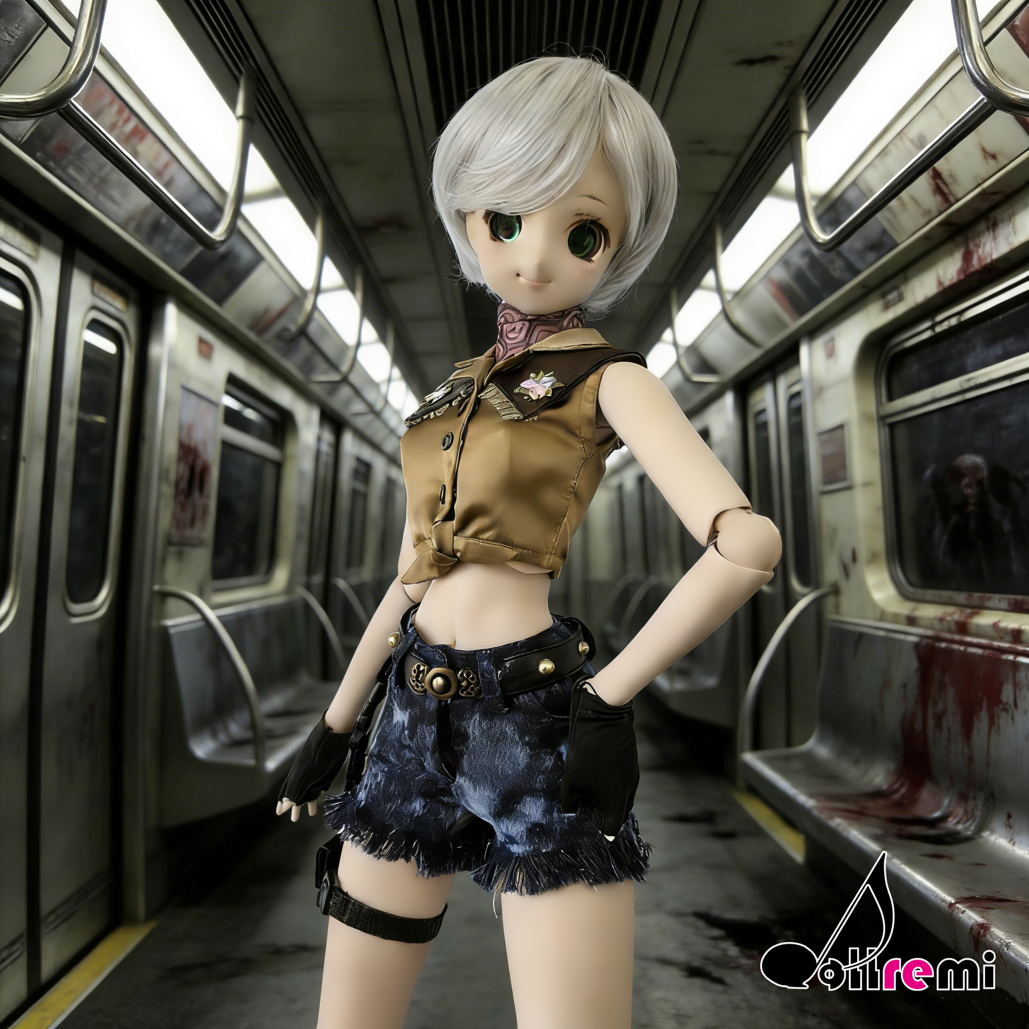 【dollremi】(DD0921) COS Resident Evil : Biohazard - Rebecca Chamber's Cowgirl costume 生化危機 - 瑞貝卡·查姆博斯 - 女牛仔風