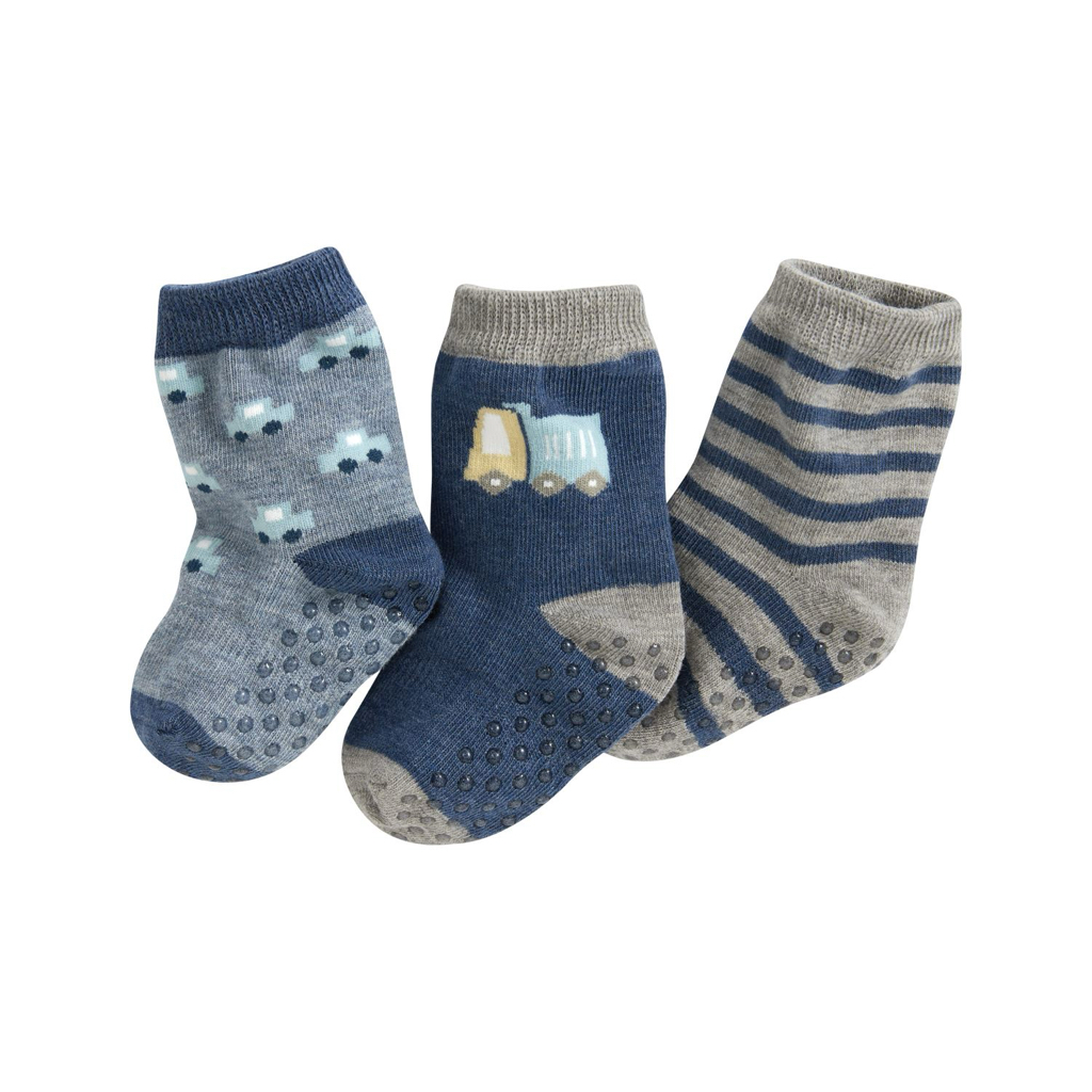 部分現貨💚預訂 台灣直送💚兩色可愛提花防滑中筒襪三對裝