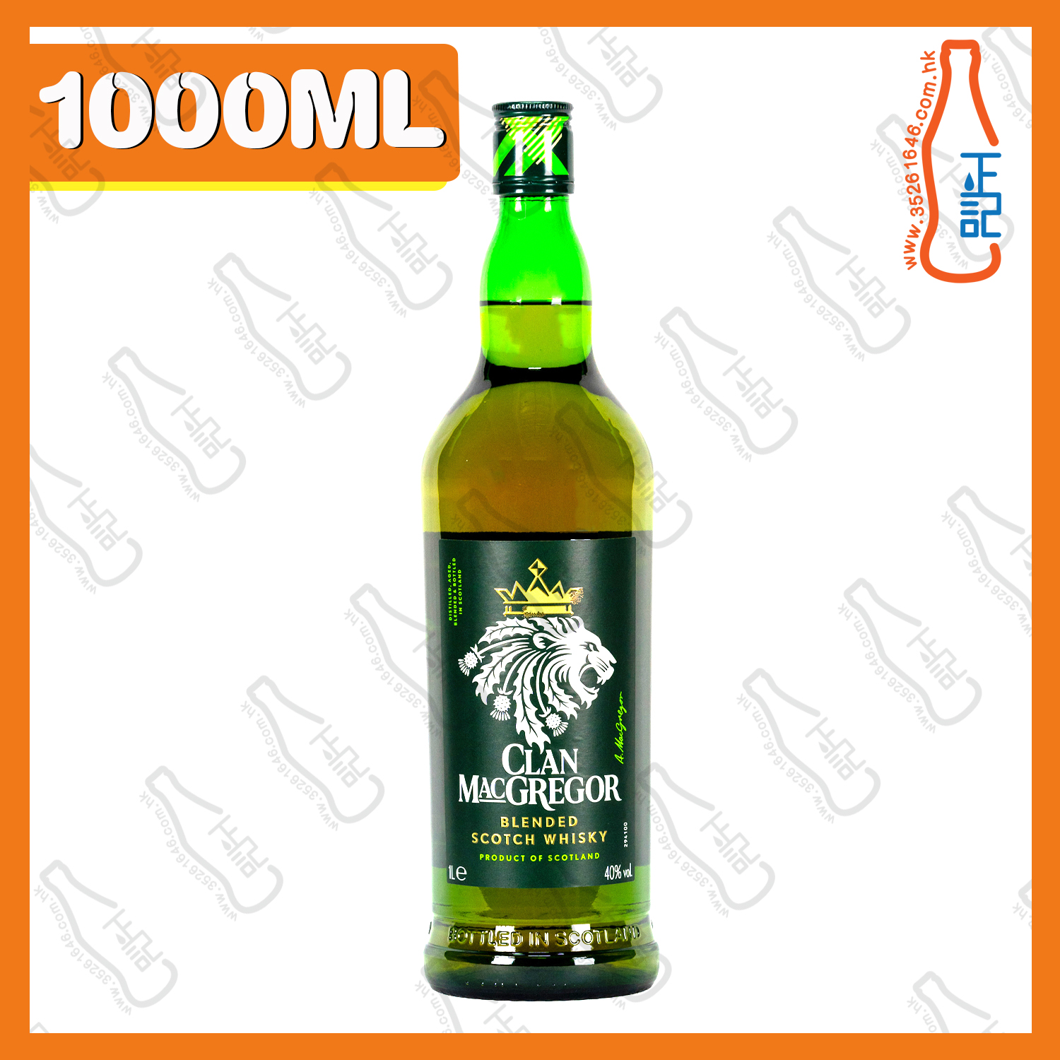 ==Clan MacGregor Blended Scotch Whisky 1000mL /支