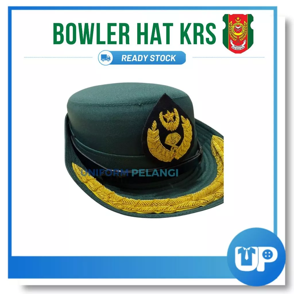 Bowler Hat KRS Pegawai / Topi Guru KRS Wanita KRS Original Kadet Remaja Sekolah Cikgu Officer Female