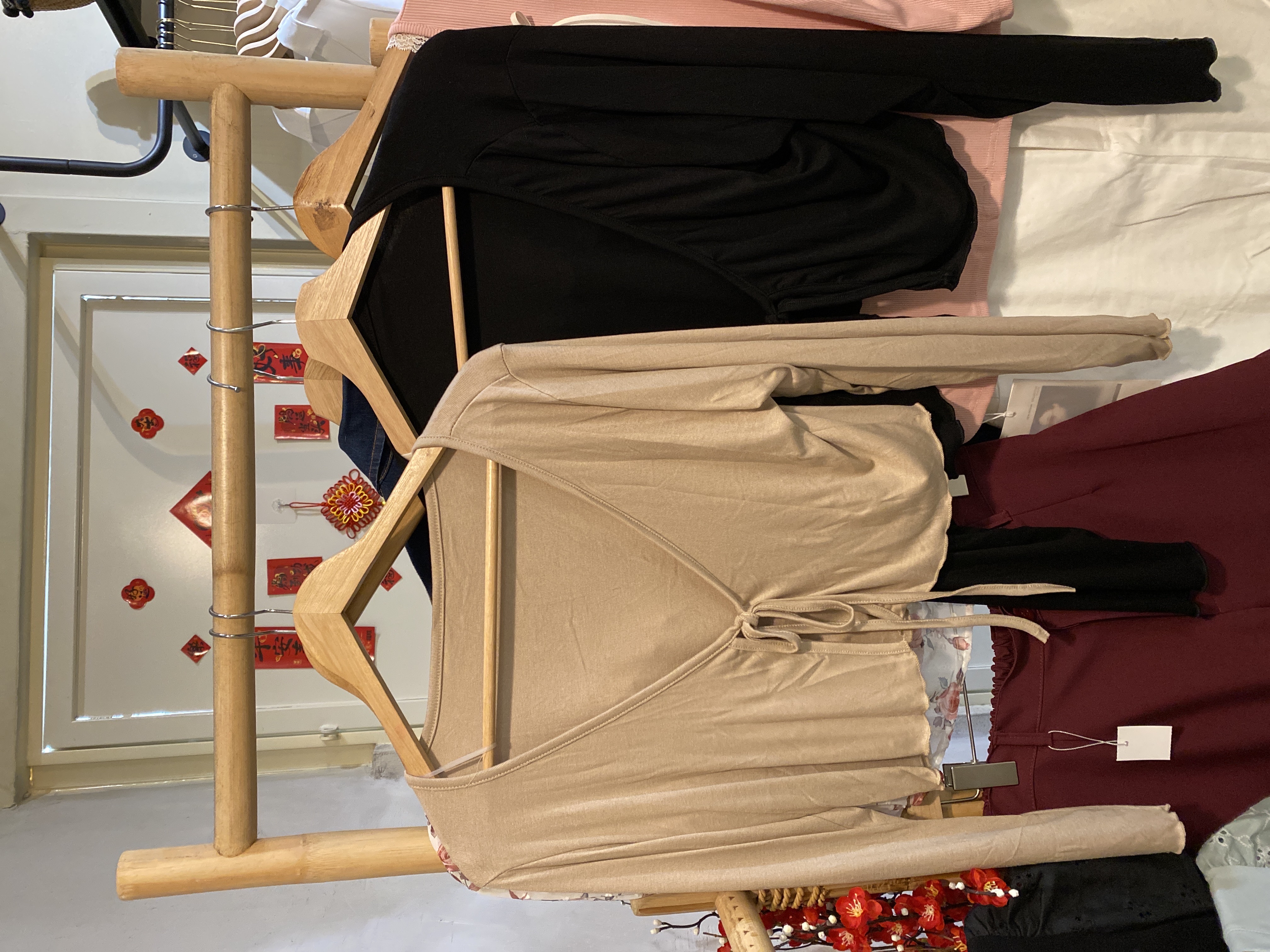 4664号-柔软舒服绑带外套