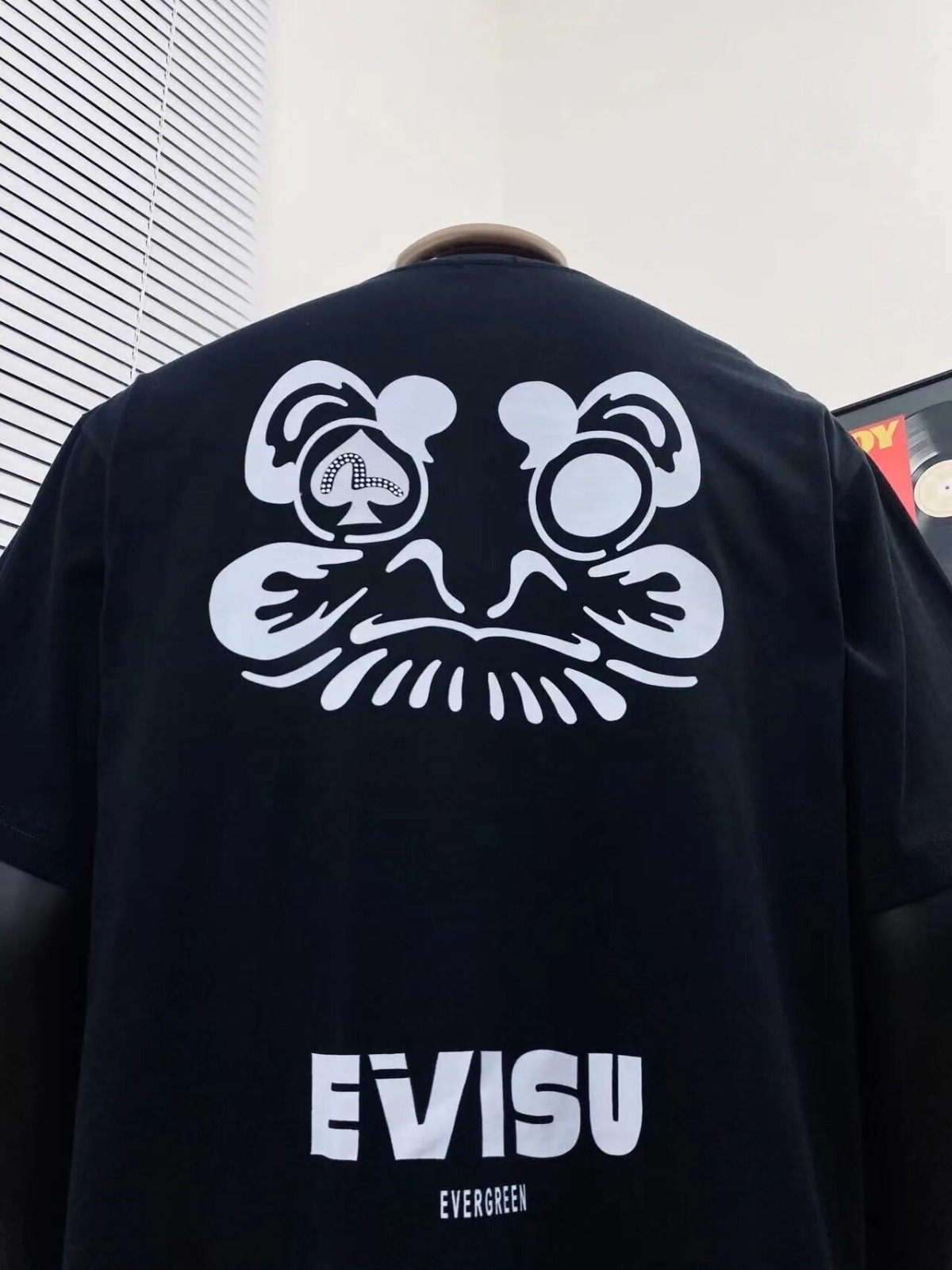 EVISU 黑桃達摩骰子印花短袖
