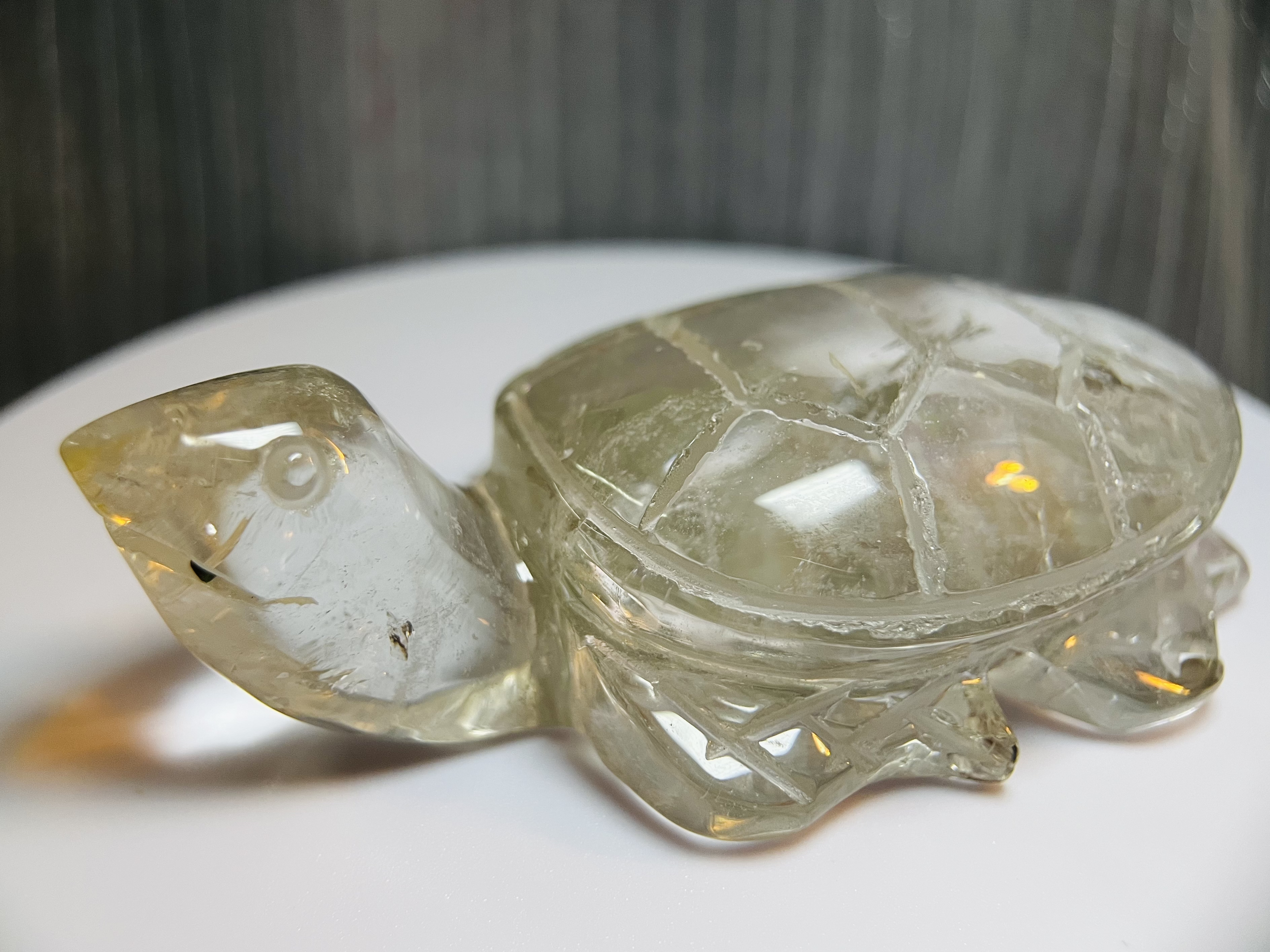 ⛓️‍💥微瑕疵⛓️‍💥29DE173 擺件｜烏龜🐢｜白水晶綠幽靈紅幽靈共生