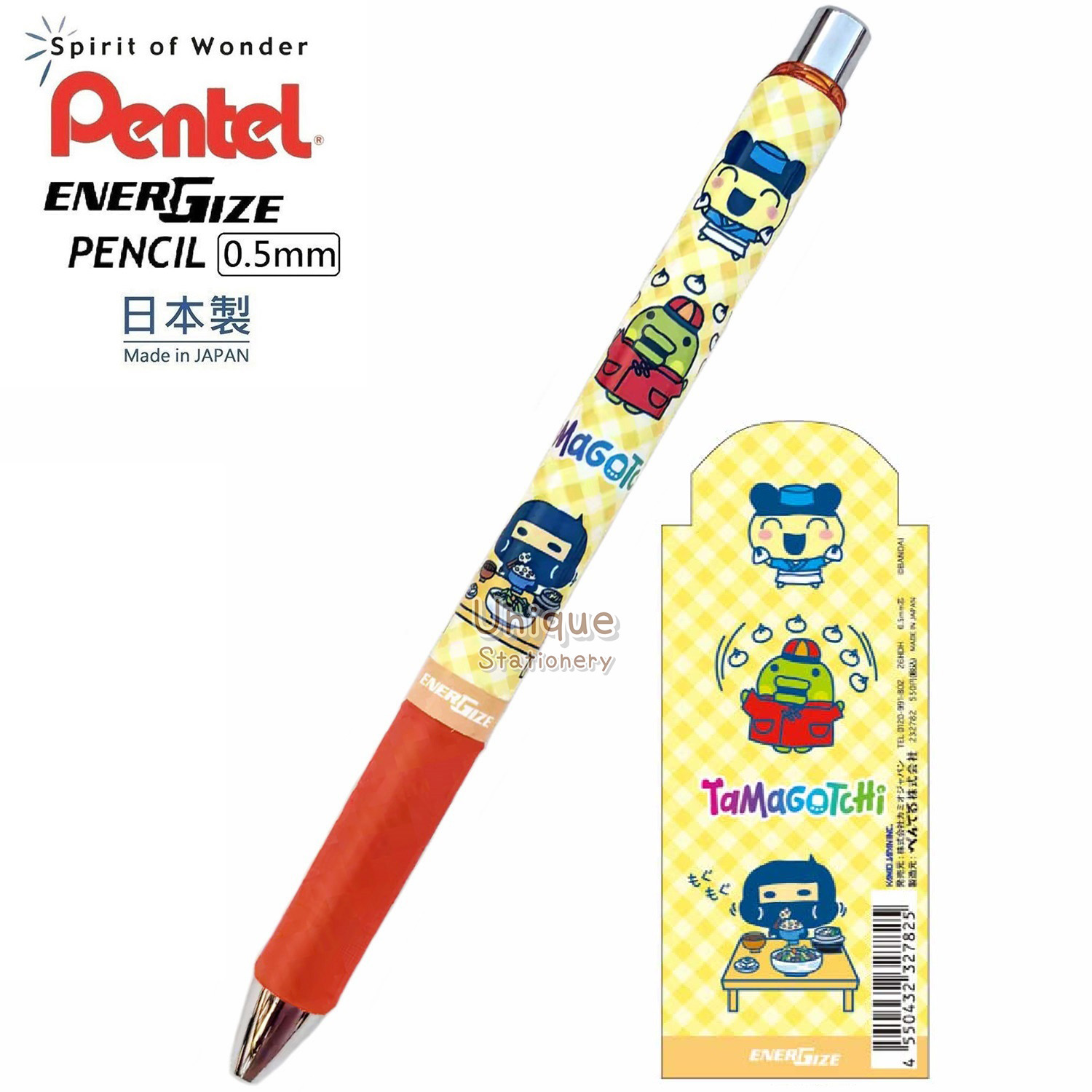 現貨｜TAMAGOTCHI 他媽哥池 日本製 Pentel EnerGize 0.5mm 鉛芯筆 (232782)
