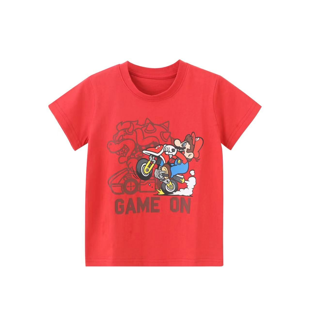 出口日本漫畫風純棉Mario短袖T -1件