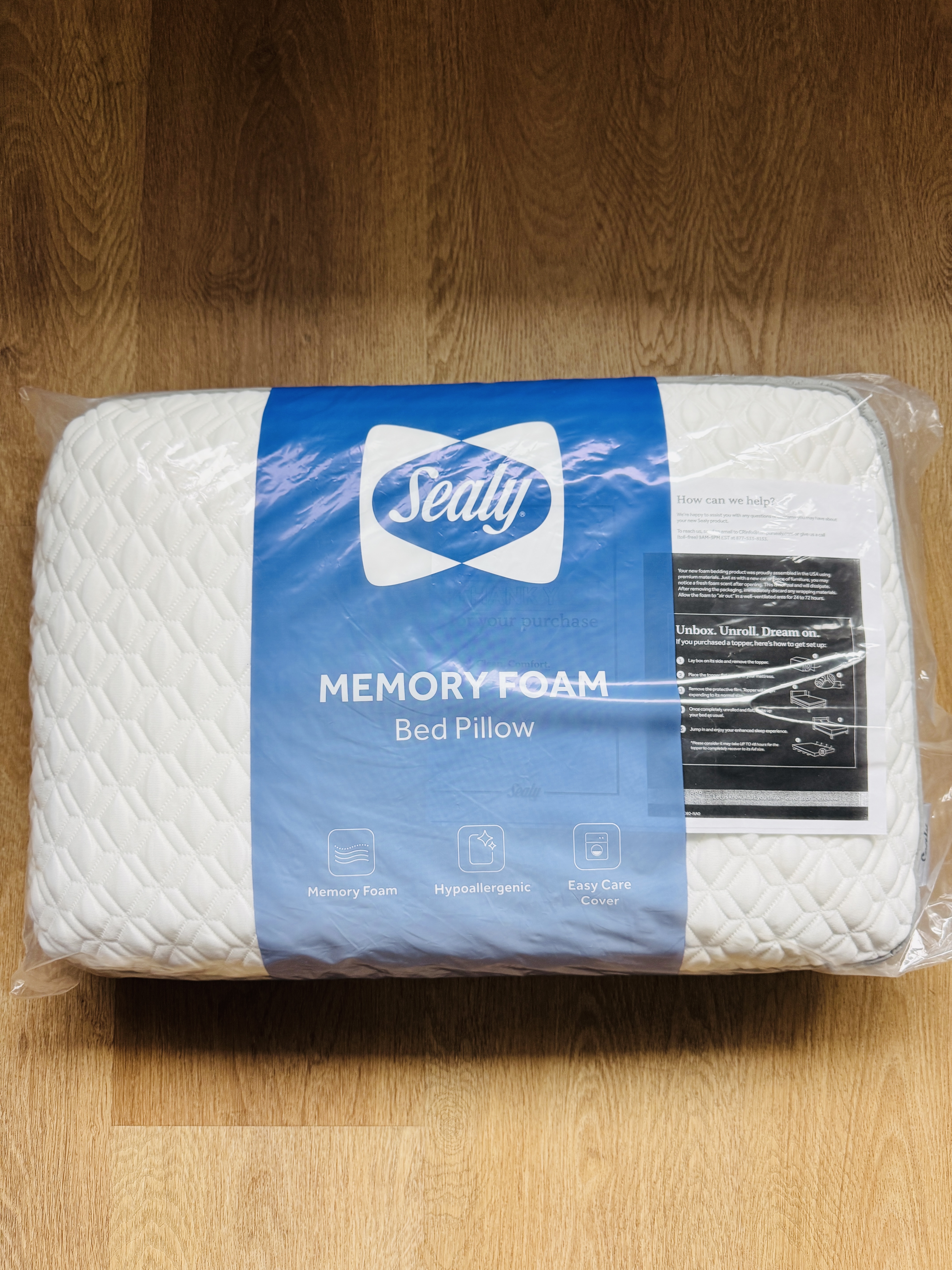 💤 Sealy 記憶棉枕頭｜美國品牌．舒適承托．香港少量現貨