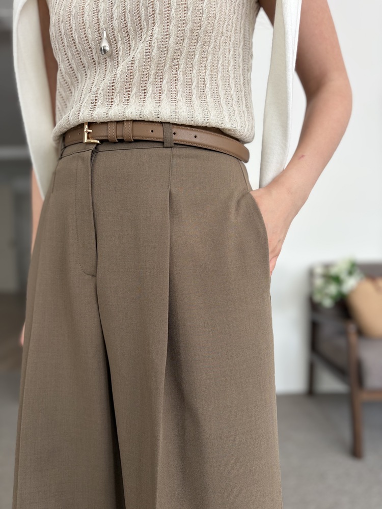 [輕薄!] Summer Timeless Rayon Pants (Brown)