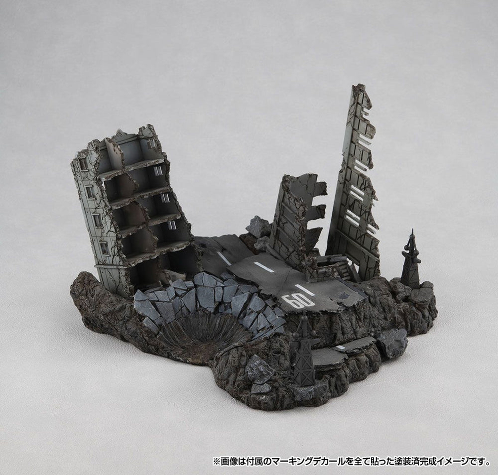 R.M.S《機動戰士高達 》G502M 紐約廢墟 (金屬色ver.) MEGAHOUSE RM series G structure Mobile Suit Gundam【GS02M】The abandoned buildings in New Yark city（Material Color Edition）場景
