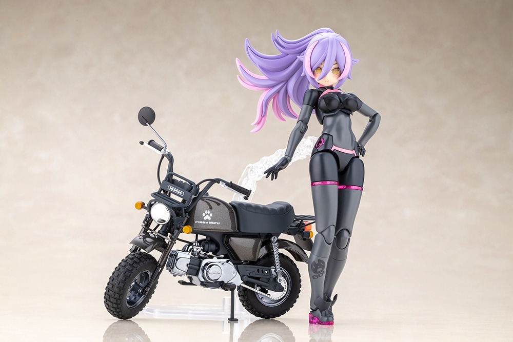 (預訂訂金 $100) (總價 $356) 壽屋 Kotobukiya Megami Device 女神裝置 PUNI MOFU RACING LANG with Honda Z50J Gorilla 模型 (KO08731) (行版) 