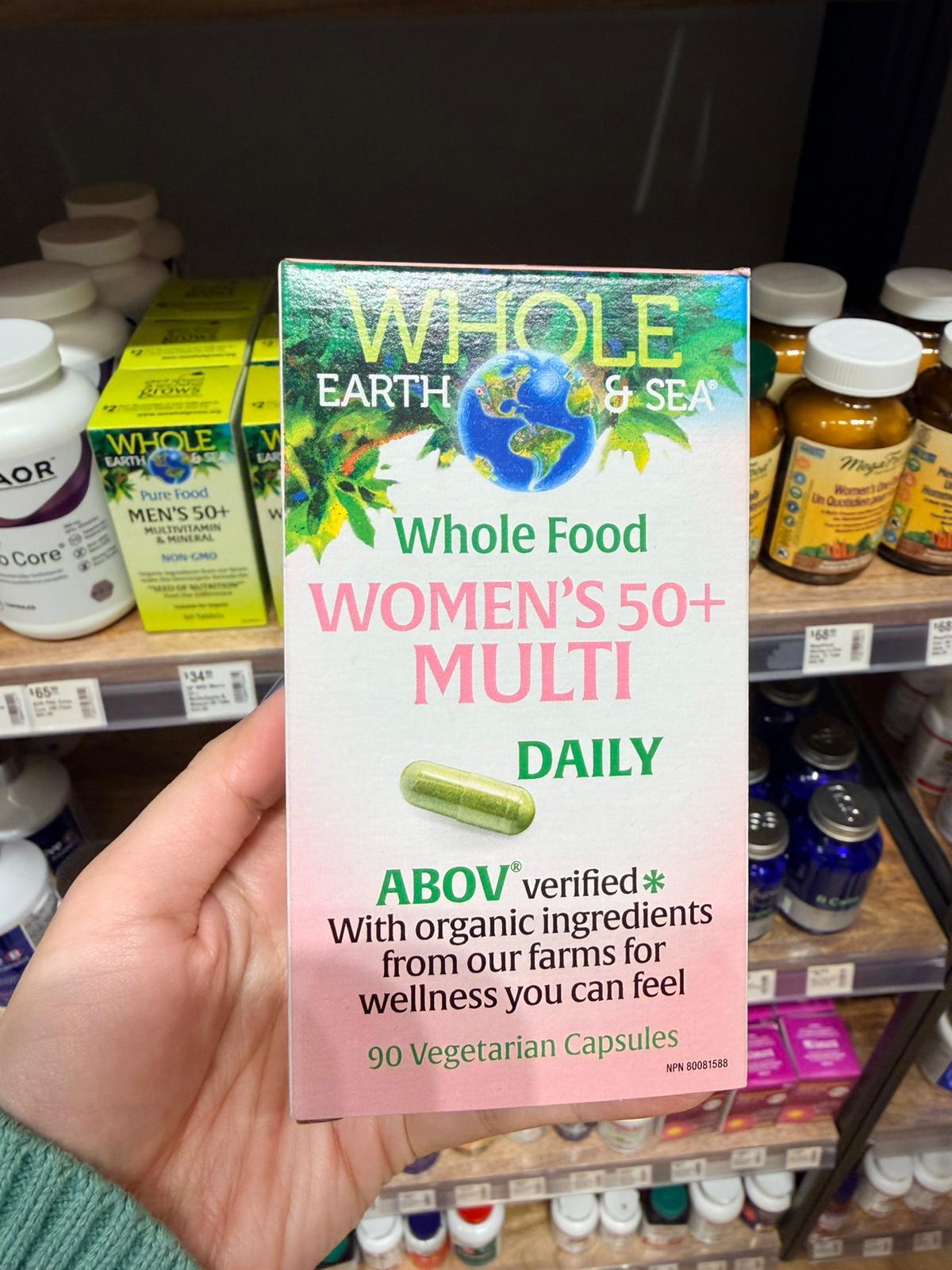 Natural Factors 50+女性全植物有機多種維他命膠囊 90粒