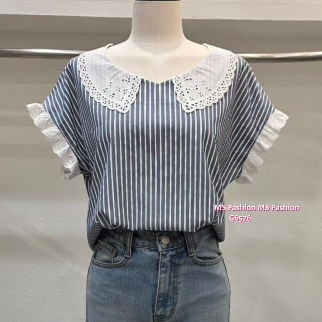 G6576 通花條子top