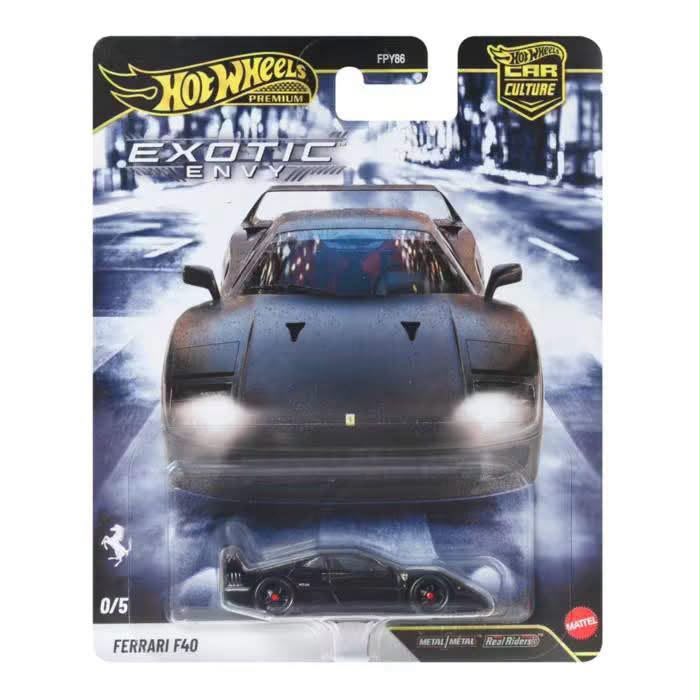 【預訂 Pre-Order】 Hot Wheels Car Culture 2027 Exotic Envy Set of 5:  Pagani Zonda C12 / Ferrari F40 /  Bugatti EB110 / Porsche 911 GT1 / Dodge Viper RT